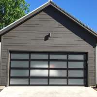 automatic 8x10 folding frosted glass  garage door prices