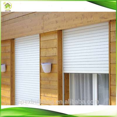 White color external roller shutter windows for commercial shop or home