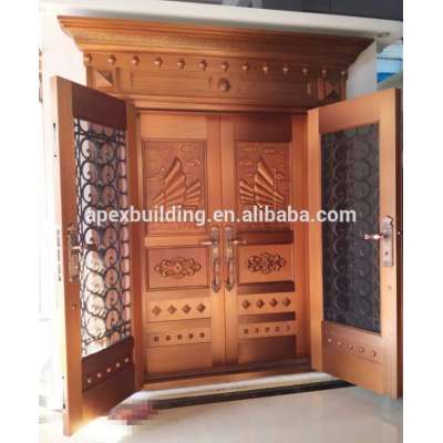 Luxury main door entrance gate COPPER DOOR brass door, extra security & stylish pattern