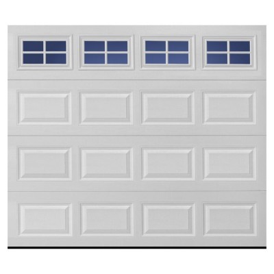 galvanized steel golf cart 9x8 insulated garage door witn window