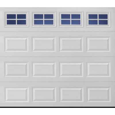 Popular white color overhead garage door with automatic garage door opener various design