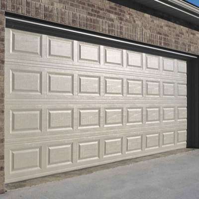 galvanized steel electric overhead security 16x8 garage door prices