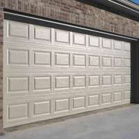 galvanized steel electric overhead security 16x8 garage door prices