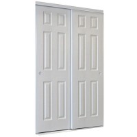 White painting solid wood bifold closet doors for wardrobe