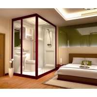 LUXURY two sliding door multifunction sauna steam shower room