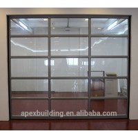 glass panel garage door