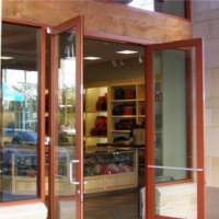 Design of modern double glass door