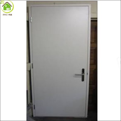 Silver gray color exit fire rated steel doors / fireproof door BS listed fire door