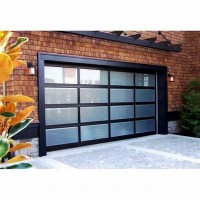 Aluminum Glass garage door panels prices